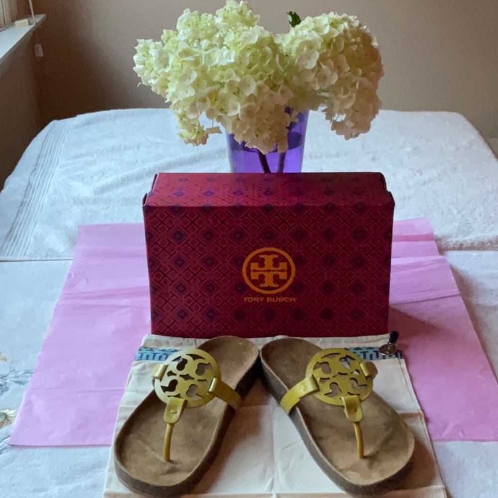 ☁️ TORY BURCH MILLER CLOUD SANDALS ☁️ SIZE 7 ☁️ - Picture 12 of 16